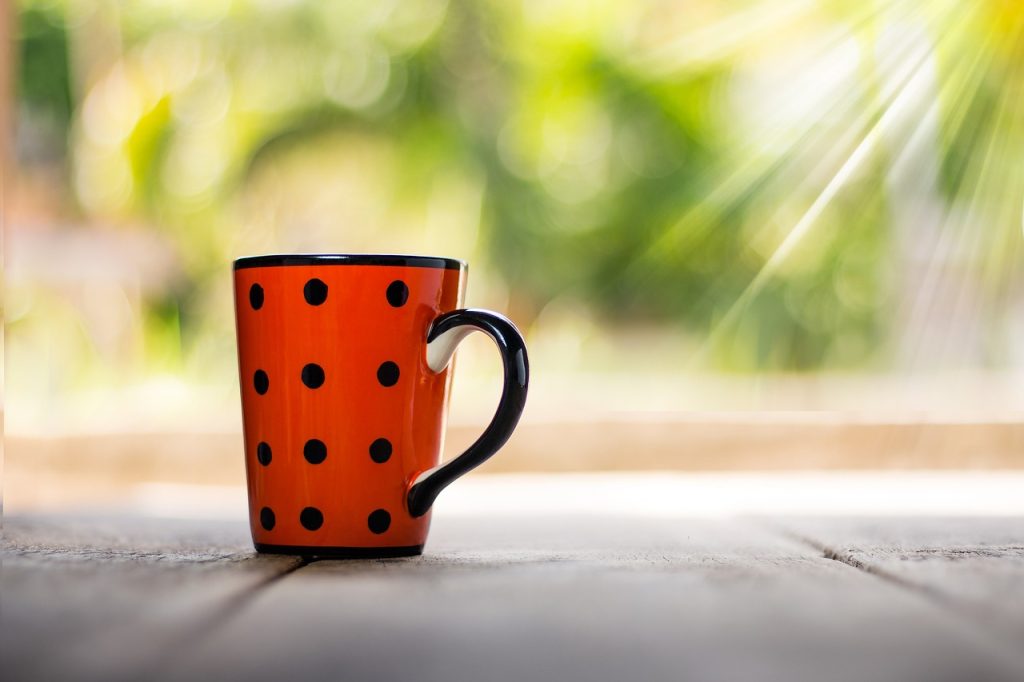 cup, spotted, mug, coffee cup, coffee mug, ceramic, porcelain, beverage, coffee, vintage, drink, tea cup, cafe, tea